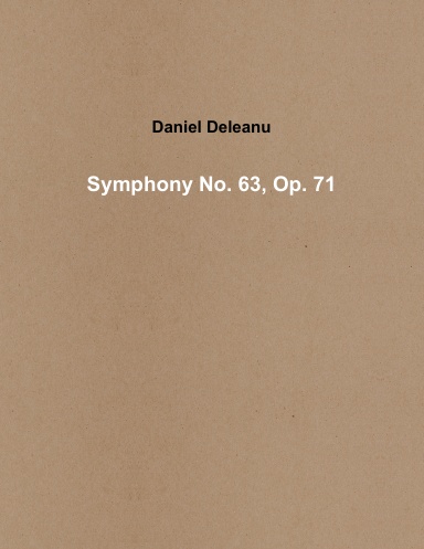 Symphony No. 63, Op. 71