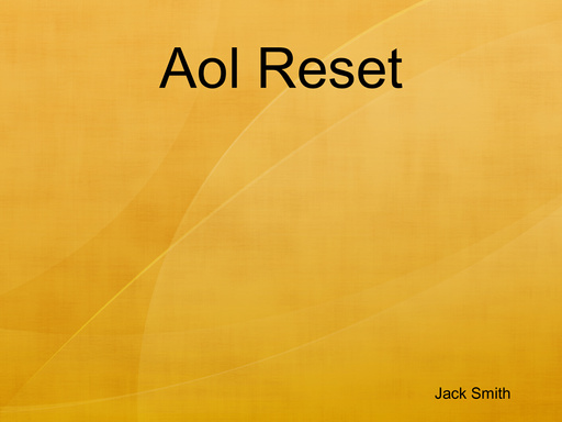 Aol Reset