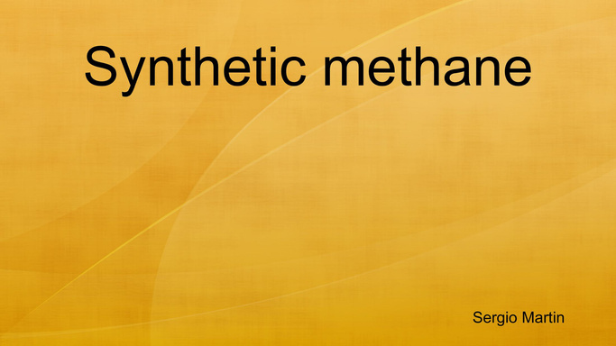 Synthetic methane