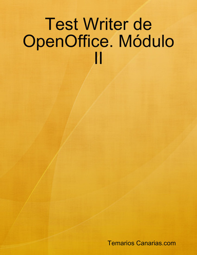 Test Writer de OpenOffice. Módulo II