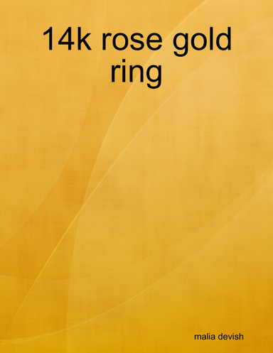 14k rose gold ring