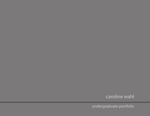 Undergraduate Portfolio