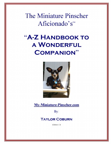 The Miniature Pinscher Aficionado's A-Z Handbook to a Wonderful Companion