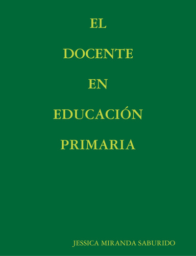 EL DOCENTE DE EDUCACIÓN PRIMARIA