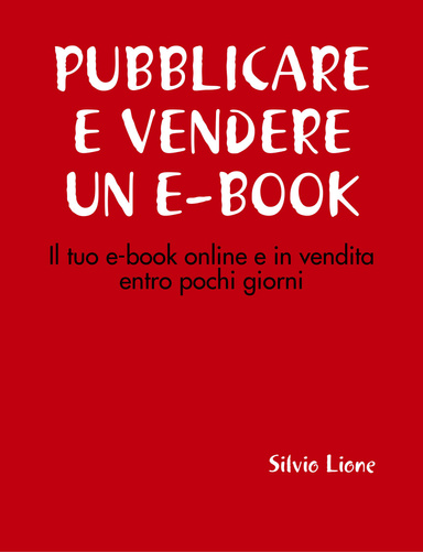 PUBBLICARE E VENDERE UN E-BOOK