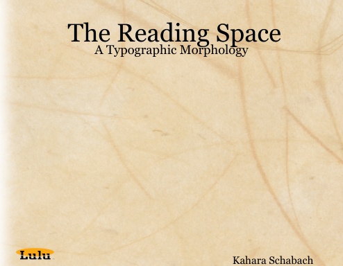 The Reading Space: A Typographic Morphology