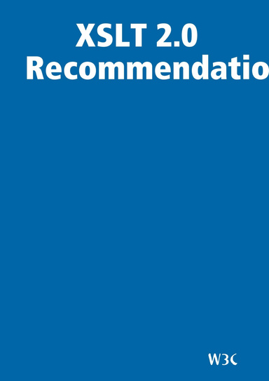XSLT 2.0 Recommendation ZWO NULL