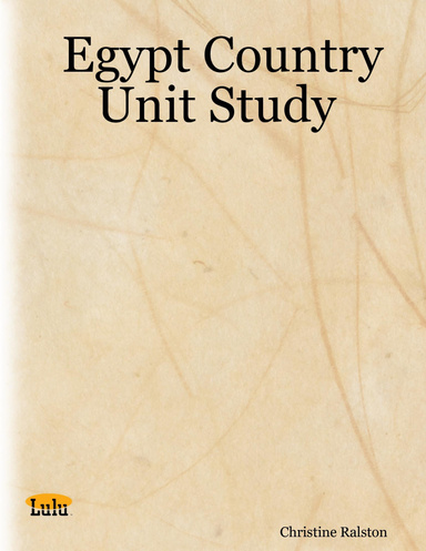 Egypt Country Unit Study