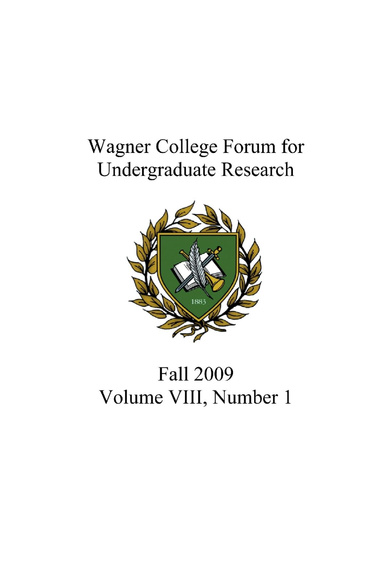 Forum for Undergraduate Research, Vol. 8 No. 1