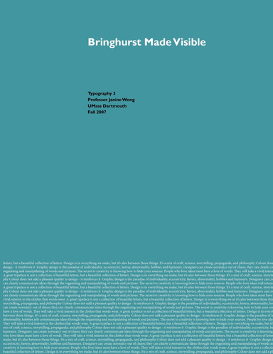 Bringhurst Made Visible