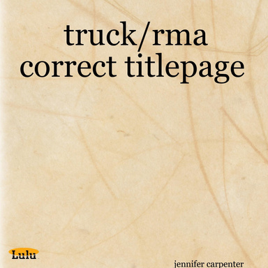 truck/rma correct titlepage