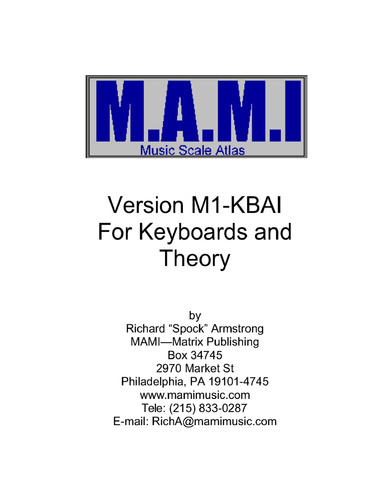 M.A.M.I. Musical Scales and Modes Atlas for Keyboards