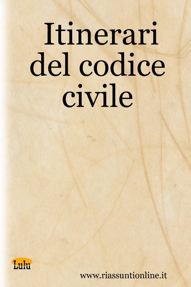 Itinerari del codice civile