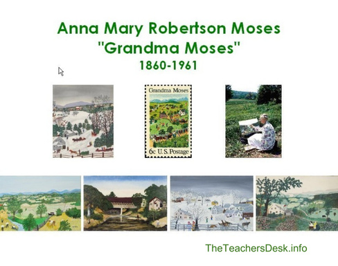 Grandma Moses Picture Activity Cards