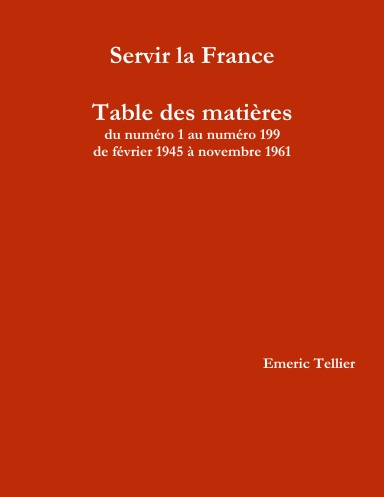 Servir la France