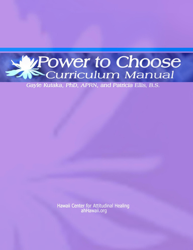 Power to Choose Curriculum Manual