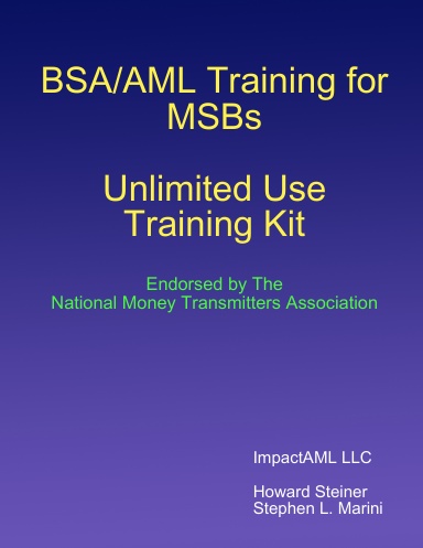 BSA/AML Training for MSBs - Unlimited Use Training Kit (English)