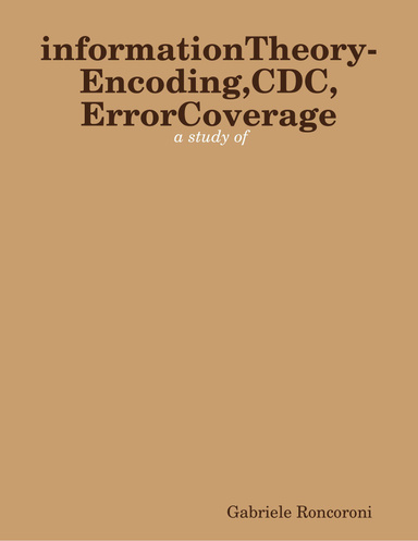 informationTheory-Encoding,CDC,ErrorCoverage
