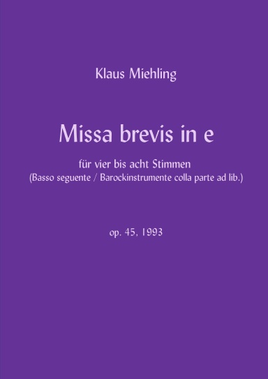 Missa brevis in e