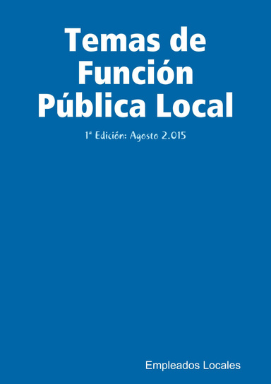Temas de Función Pública Local
