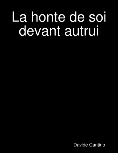 La honte de soi devant autrui