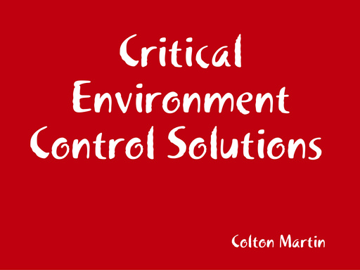 Critical Environment Control Solutions