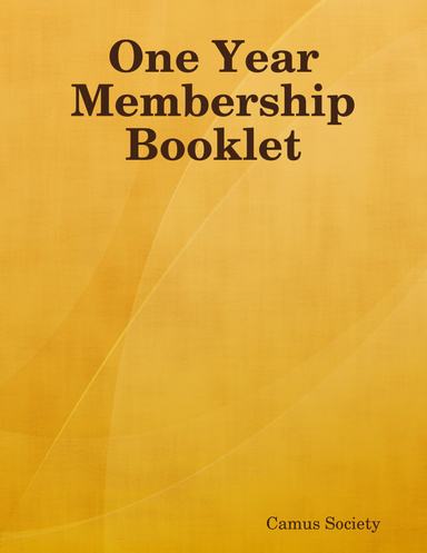 One Year Membership Booklet