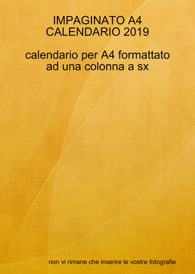 IMPAGINATO A4 CALENDARIO 2019