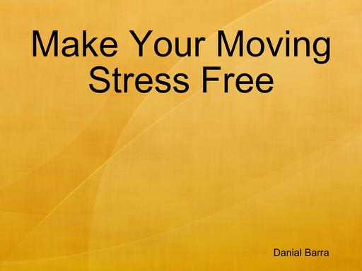 Make Your Moving Stress Free