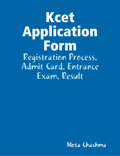 Kcet Application Form
