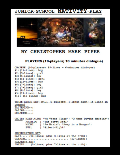 Simple Nativity Play - Plus Advanced Version