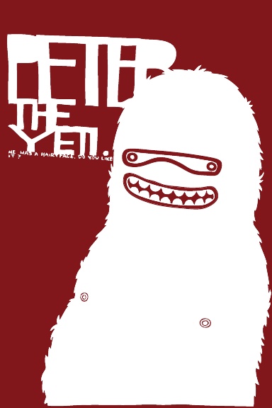 peter the yeti bw