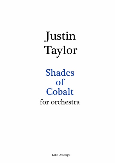Shades Of Cobalt for orchestra
