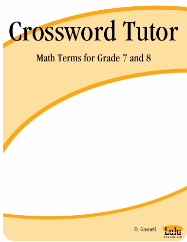 Crossword Tutor: Math Terms for Grade 7 and 8