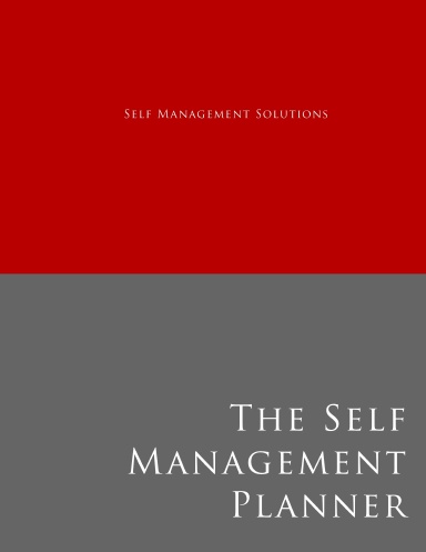 Self Management Planner, Appointment Book and Day Planner 8.5 x 11 OSU Edition