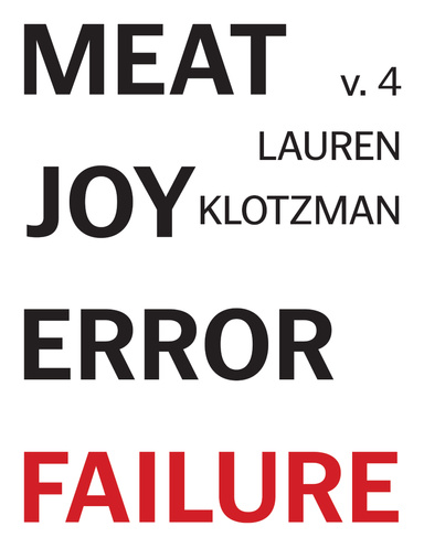 MEAT JOY ERROR FAILURE VOL. 4