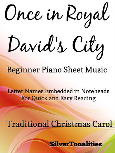Once in Royal David’s City Beginner Piano Sheet Music Pdf