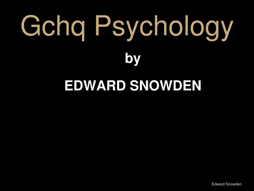Gchq Psychology