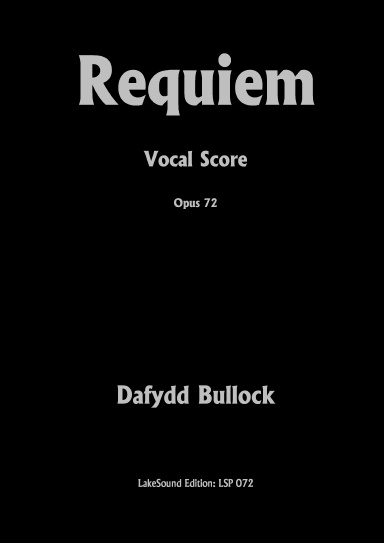 Requiem, Opus 72 Vocal Score