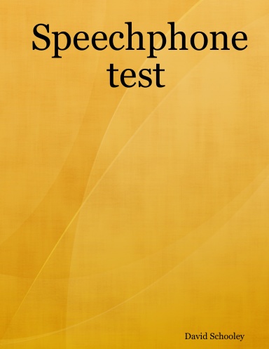 Speechphone test