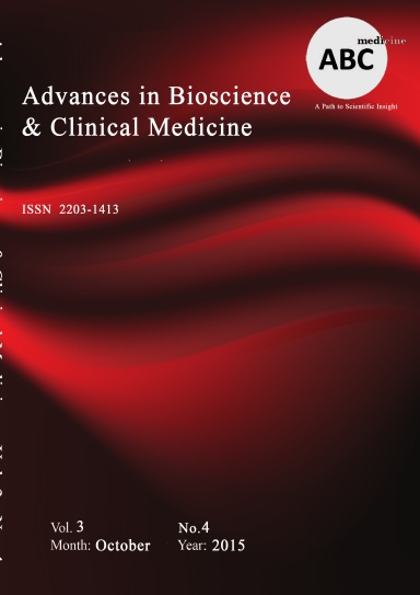 Advances in Bioscience and Clinical Medicine [Vol 3, No 4 (2015)]