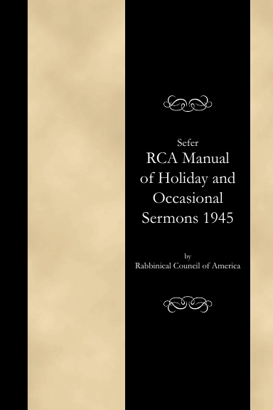 RCA Manual of Holiday and Occasional Sermons 1945 (PB) [E#145089]