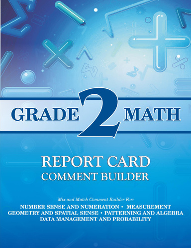 Grade 2 Math Report Card Comment Builder