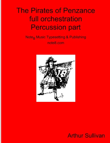 The Pirates of Penzance full orchestration Percussion part