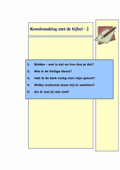 Kennismaking met de bijbel 2