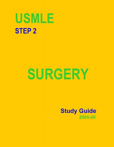 Surgery Study Guide