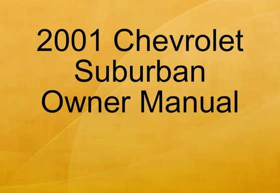 2001 Chevrolet Suburban Owner Manual