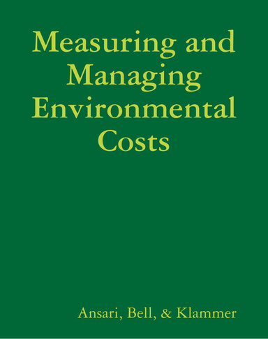 Measuring and Managing Environmental Costs