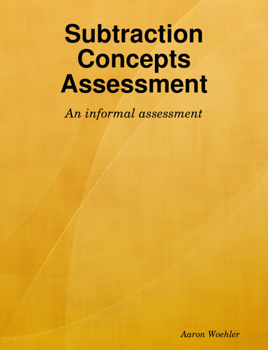 Subtraction Concepts Assessment