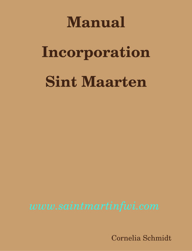 Manual Incorporation Sint Maarten